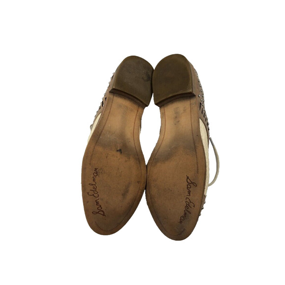 Sam Edelman Jayden oxford loafers studded lasercut faux python detail size 6.5 - Picture 8 of 10